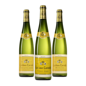 Pack vinos de Alsacia Trilogía de Gustave Lorentz con Riesling, Pinot Gris y Gewürztraminer Réserve